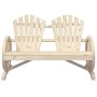 Sillón de jardín Adirondack doble madera maciza de abeto de , Sofás modulares de exterior - Ref: Foro24-365095, Precio: 152,2...