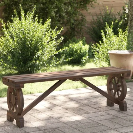 Banco de jardín madera maciza abeto 115 cm de , Sillas de jardín - Ref: Foro24-365112, Precio: 104,01 €, Descuento: %