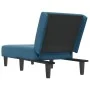 Sofá diván de terciopelo azul de , Divanes - Ref: Foro24-352825, Precio: 153,57 €, Descuento: %