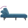 Sofá diván de terciopelo azul de , Divanes - Ref: Foro24-352825, Precio: 150,89 €, Descuento: %