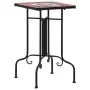 Mesa auxiliar de mosaico cerámica terracota y blanco de vidaXL, Soportes para macetas - Ref: Foro24-46712, Precio: 40,11 €, D...