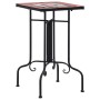 Mesa auxiliar de mosaico cerámica terracota y blanco de vidaXL, Soportes para macetas - Ref: Foro24-46712, Precio: 40,43 €, D...