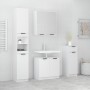 Juego de muebles de baño 4 piezas madera contrachapada blanco de , Muebles de baño - Ref: Foro24-3115884, Precio: 268,16 €, D...