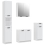 Juego de muebles de baño 4 piezas madera contrachapada blanco de , Muebles de baño - Ref: Foro24-3115884, Precio: 268,16 €, D...