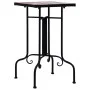 Mesa auxiliar de mosaico cerámica terracota y blanco de vidaXL, Soportes para macetas - Ref: Foro24-46712, Precio: 40,11 €, D...