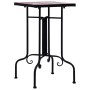 Mesa auxiliar de mosaico cerámica terracota y blanco de vidaXL, Soportes para macetas - Ref: Foro24-46712, Precio: 40,43 €, D...