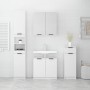 Juego de muebles de baño 4 piezas madera contrachapada blanco de , Muebles de baño - Ref: Foro24-3115884, Precio: 268,16 €, D...