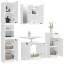 Juego de muebles de baño 4 piezas madera contrachapada blanco de , Muebles de baño - Ref: Foro24-3115884, Precio: 268,16 €, D...