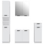 Juego de muebles de baño 4 piezas madera contrachapada blanco de , Muebles de baño - Ref: Foro24-3115884, Precio: 268,16 €, D...