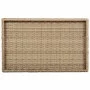 Mesa con bandeja plegable ratán sintético beige 65x40x75 cm de , Mesas de jardín - Ref: Foro24-365130, Precio: 47,15 €, Descu...