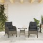 Sillones de jardín con cojines 2 uds ratán sintético gris de , Sillas de jardín - Ref: Foro24-365147, Precio: 219,99 €, Descu...