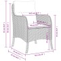 Sillones de jardín con cojines 2 uds ratán sintético gris de , Sillas de jardín - Ref: Foro24-365147, Precio: 219,99 €, Descu...