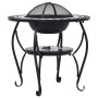vidaXl Brasero de mosaico cerámica negro y blanco 68 cm de vidaXL, Chimeneas - Ref: Foro24-46725, Precio: 92,58 €, Descuento: %