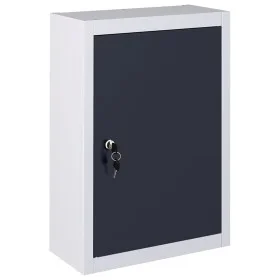 Gray and black metal industrial wall tool cabinet by vidaXL, Tool cabinets - Ref: Foro24-145354, Price: 73,39 €, Discount: %
