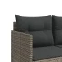 Tumbona con cojines ratán sintético gris de , Tumbonas - Ref: Foro24-368328, Precio: 212,23 €, Descuento: %