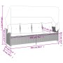 Tumbona con capota y cojines ratán sintético gris de , Tumbonas - Ref: Foro24-368337, Precio: 240,81 €, Descuento: %