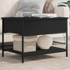 Mesa de centro madera de ingeniería y metal negro 70x50x50 cm de , Mesas de centro - Ref: Foro24-845341, Precio: 54,87 €, Des...