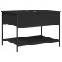 Mesa de centro madera de ingeniería y metal negro 70x50x50 cm de , Mesas de centro - Ref: Foro24-845341, Precio: 54,87 €, Des...