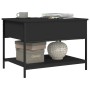 Mesa de centro madera de ingeniería y metal negro 70x50x50 cm de , Mesas de centro - Ref: Foro24-845341, Precio: 54,87 €, Des...