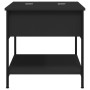 Mesa de centro madera de ingeniería y metal negro 70x50x50 cm de , Mesas de centro - Ref: Foro24-845341, Precio: 54,87 €, Des...