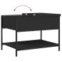 Mesa de centro madera de ingeniería y metal negro 70x50x50 cm de , Mesas de centro - Ref: Foro24-845341, Precio: 54,87 €, Des...