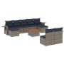 Set de sofás de jardín 10 pzas con cojines ratán sintético gris de , Conjuntos de jardín - Ref: Foro24-3257096, Precio: 554,2...