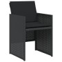 Mesita y sillas con cojines 3 piezas ratán sintético negro de , Conjuntos de jardín - Ref: Foro24-365063, Precio: 164,56 €, D...