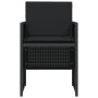 Mesita y sillas con cojines 3 piezas ratán sintético negro de , Conjuntos de jardín - Ref: Foro24-365063, Precio: 164,56 €, D...
