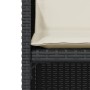 Mesita y sillas con cojines 3 piezas ratán sintético negro de , Conjuntos de jardín - Ref: Foro24-365068, Precio: 187,39 €, D...