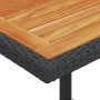Mesita y sillas con cojines 3 piezas ratán sintético negro de , Conjuntos de jardín - Ref: Foro24-365068, Precio: 187,39 €, D...