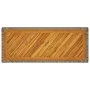 Mesa auxiliar jardín tapa madera ratán PE gris 100x40x75 cm de , Mesas de jardín - Ref: Foro24-366307, Precio: 113,89 €, Desc...