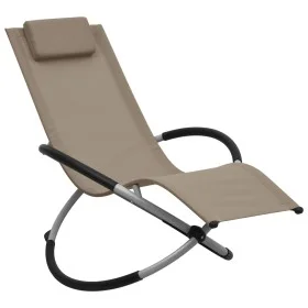 Tumbona para niños acero gris taupé de vidaXL, Tumbonas - Ref: Foro24-47795, Precio: 79,44 €, Descuento: %