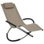 Tumbona para niños acero gris taupé de vidaXL, Tumbonas - Ref: Foro24-47795, Precio: 79,44 €, Descuento: %