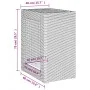 Mesa auxiliar jardín tapa madera ratán PE beige 60x40x75 cm de , Mesas de jardín - Ref: Foro24-366305, Precio: 85,61 €, Descu...