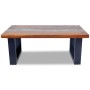 Mesa de centro de resina de teca 100x50 cm en Mesas de centro | Comprar online en Foru.es