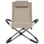 Tumbona para niños acero gris taupé de vidaXL, Tumbonas - Ref: Foro24-47795, Precio: 79,44 €, Descuento: %