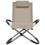 Tumbona para niños acero gris taupé de vidaXL, Tumbonas - Ref: Foro24-47795, Precio: 77,80 €, Descuento: %