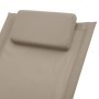 Tumbona para niños acero gris taupé de vidaXL, Tumbonas - Ref: Foro24-47795, Precio: 77,80 €, Descuento: %