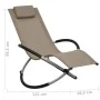 Tumbona para niños acero gris taupé de vidaXL, Tumbonas - Ref: Foro24-47795, Precio: 79,44 €, Descuento: %
