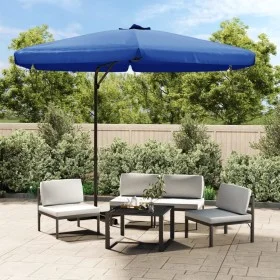 Sombrilla de jardín con palo de acero azul celeste 300 cm de vidaXL, Sombrillas - Ref: Foro24-47319, Precio: 108,66 €, Descue...