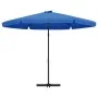Sombrilla de jardín con palo de acero azul celeste 300 cm de vidaXL, Sombrillas - Ref: Foro24-47319, Precio: 108,66 €, Descue...