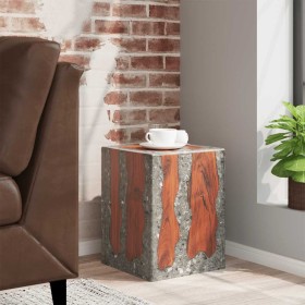 Taburete de madera maciza de teca y resina en Taburetes y sillas plegables | Comprar online en Foru.es