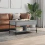 Sonoma Couchtisch aus grauem Metallwerkstoff, 100 x 50 x 50 cm von , Couchtisch - Ref: Foro24-845369, Preis: 82,44 €, Rabatt: %