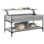 Mesa de centro madera ingeniería metal gris Sonoma 100x50x50 cm de , Mesas de centro - Ref: Foro24-845369, Precio: 83,78 €, D...
