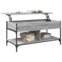 Sonoma Couchtisch aus grauem Metallwerkstoff, 100 x 50 x 50 cm von , Couchtisch - Ref: Foro24-845369, Preis: 82,44 €, Rabatt: %
