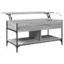 Sonoma Couchtisch aus grauem Metallwerkstoff, 100 x 50 x 50 cm von , Couchtisch - Ref: Foro24-845369, Preis: 82,44 €, Rabatt: %