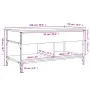 Sonoma Couchtisch aus grauem Metallwerkstoff, 100 x 50 x 50 cm von , Couchtisch - Ref: Foro24-845369, Preis: 82,44 €, Rabatt: %