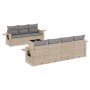 Juego de sofás de jardín con cojines beige 8 pzas ratán PE de , Conjuntos de jardín - Ref: Foro24-3219928, Precio: 514,33 €, ...