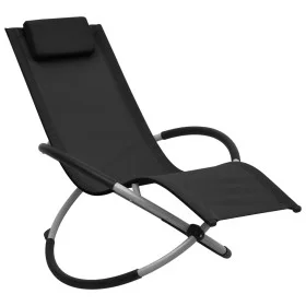 Black Steel Children's Lounger by vidaXL, Loungers - Ref: Foro24-47793, Price: 64,76 €, Discount: %