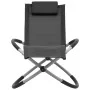 Tumbona para niños de acero negro de vidaXL, Tumbonas - Ref: Foro24-47793, Precio: 64,76 €, Descuento: %